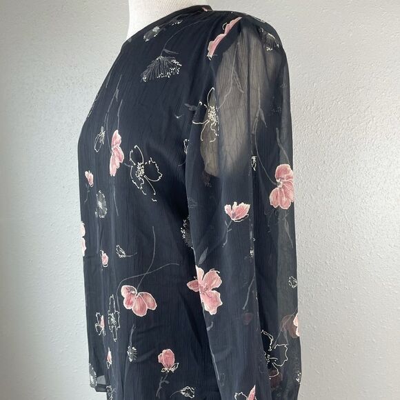 Pendleton Matching Black Floral Blouse & Skirt EUC - Picture 5 of 16